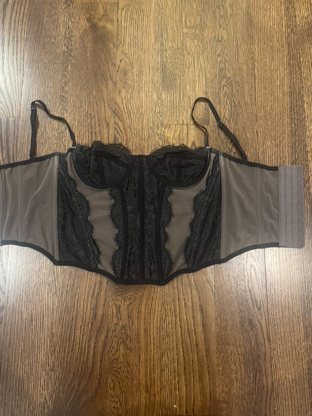 Urban Outfitters Out From Under Modern Love Corset black